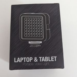 Leed's portable laptop and tablet video light